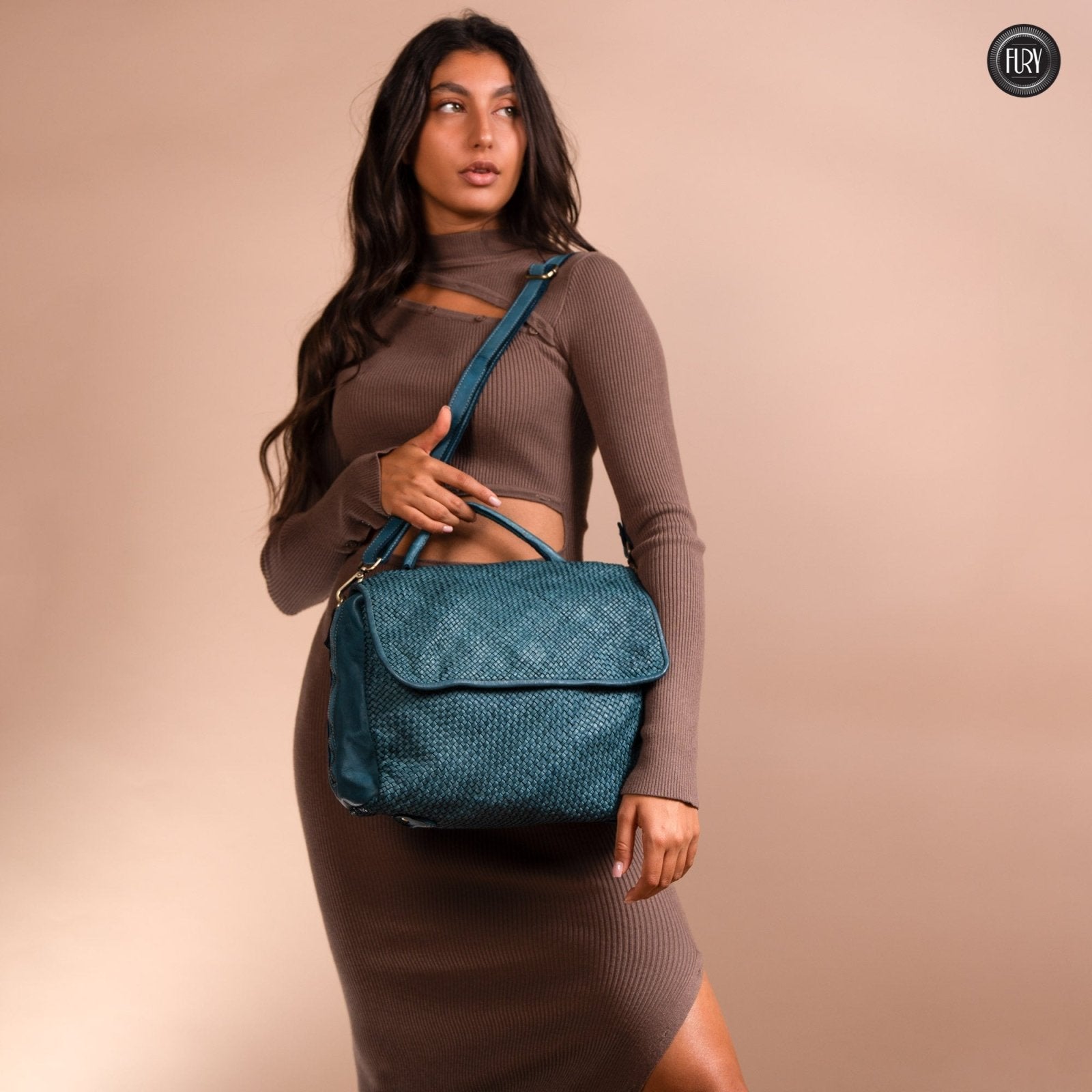 Borsa Siena Maxi in pelle intrecciata - Preordine - Fury
