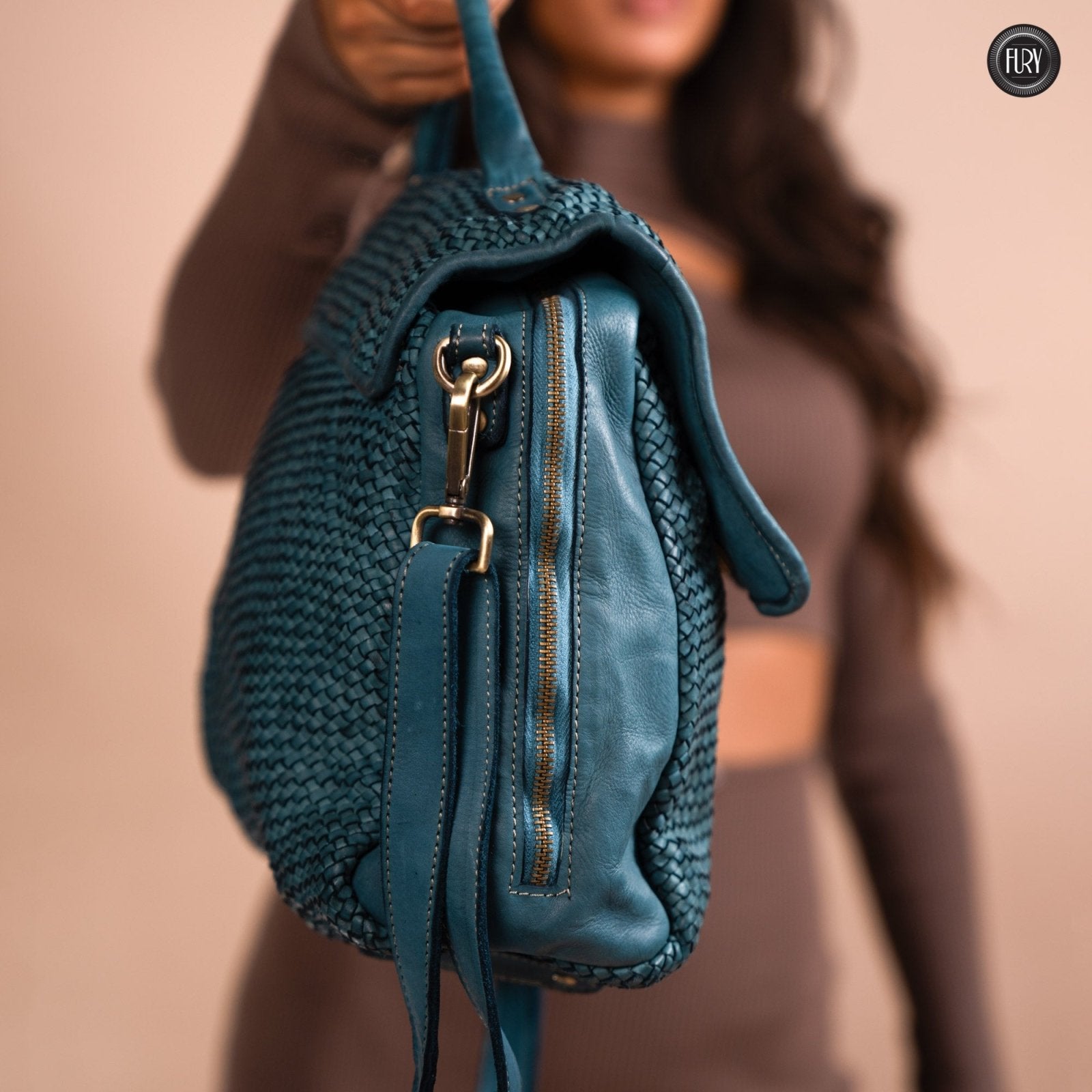 Borsa Siena Maxi in pelle intrecciata - Preordine - Fury