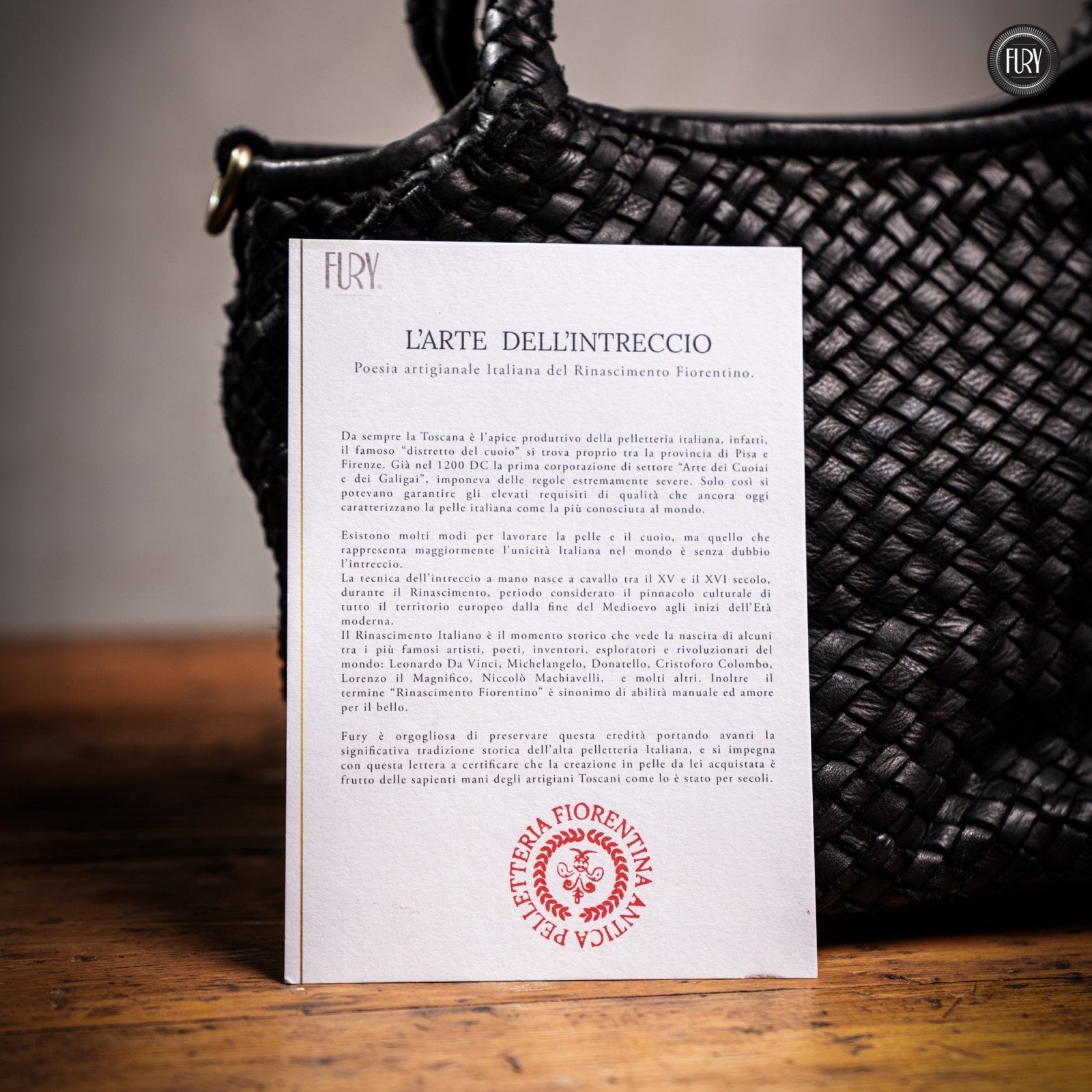 Borsetta Alba in pelle intrecciata - Fury