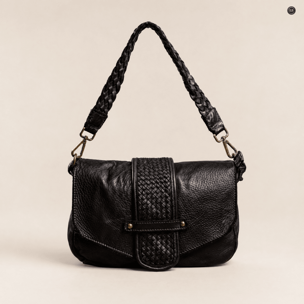 Borsetta Antea in pelle intrecciata - Fury