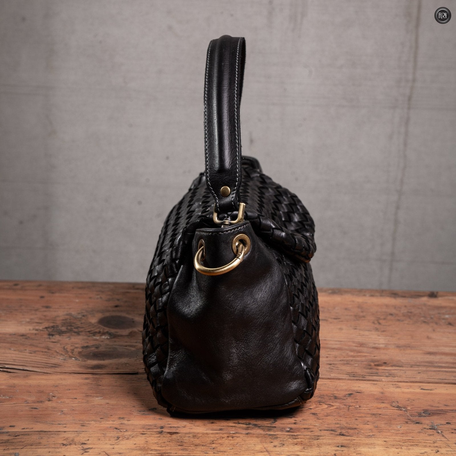 Borsetta Daria in pelle intrecciata - Fury