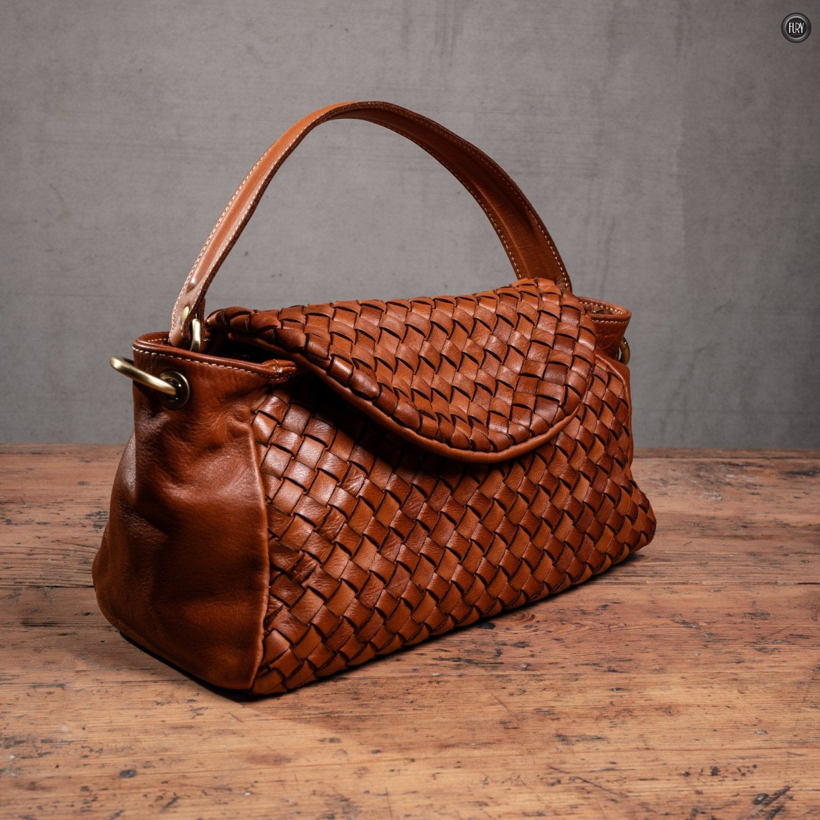 Borsetta Daria in pelle intrecciata - Fury