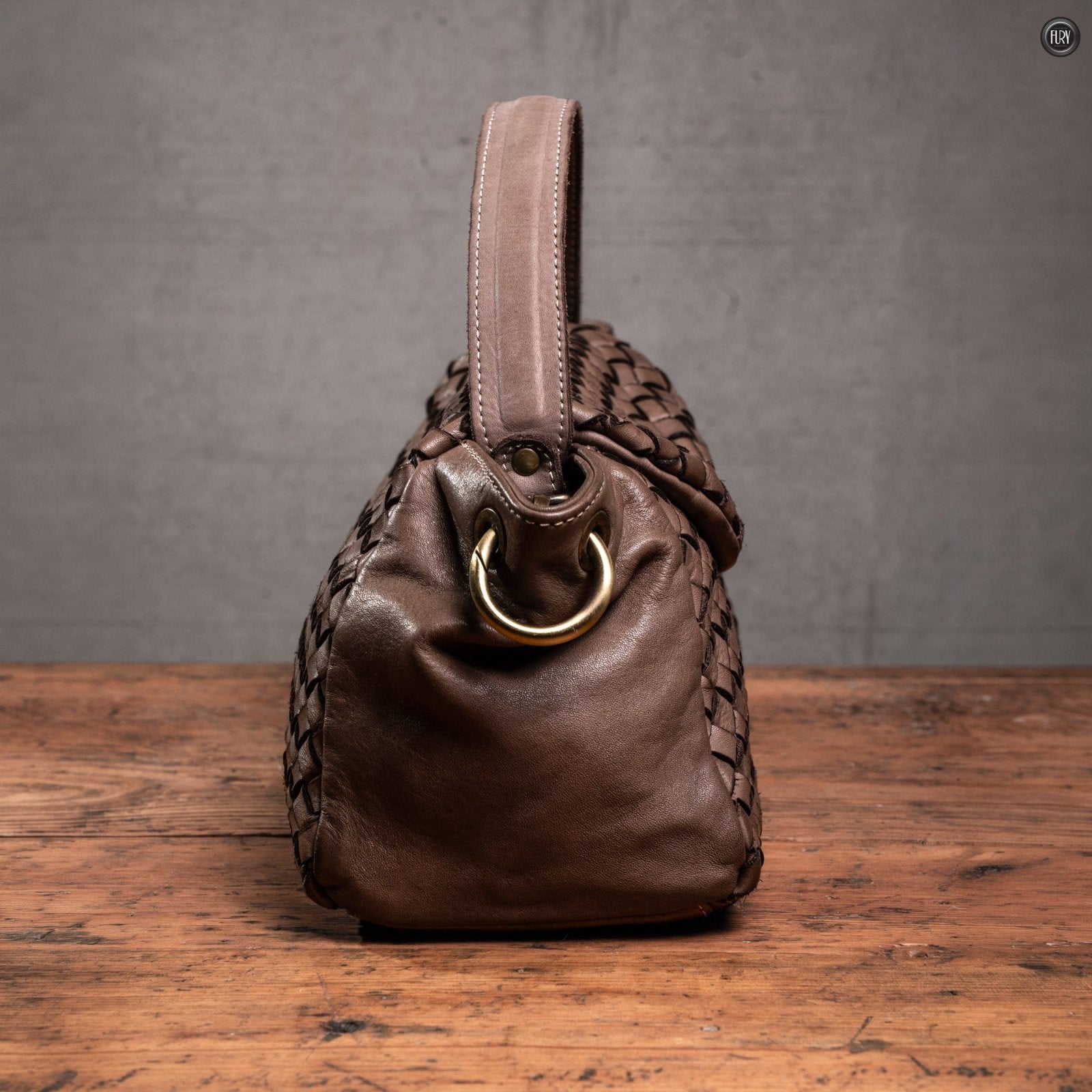 Borsetta Daria in pelle intrecciata - Fury