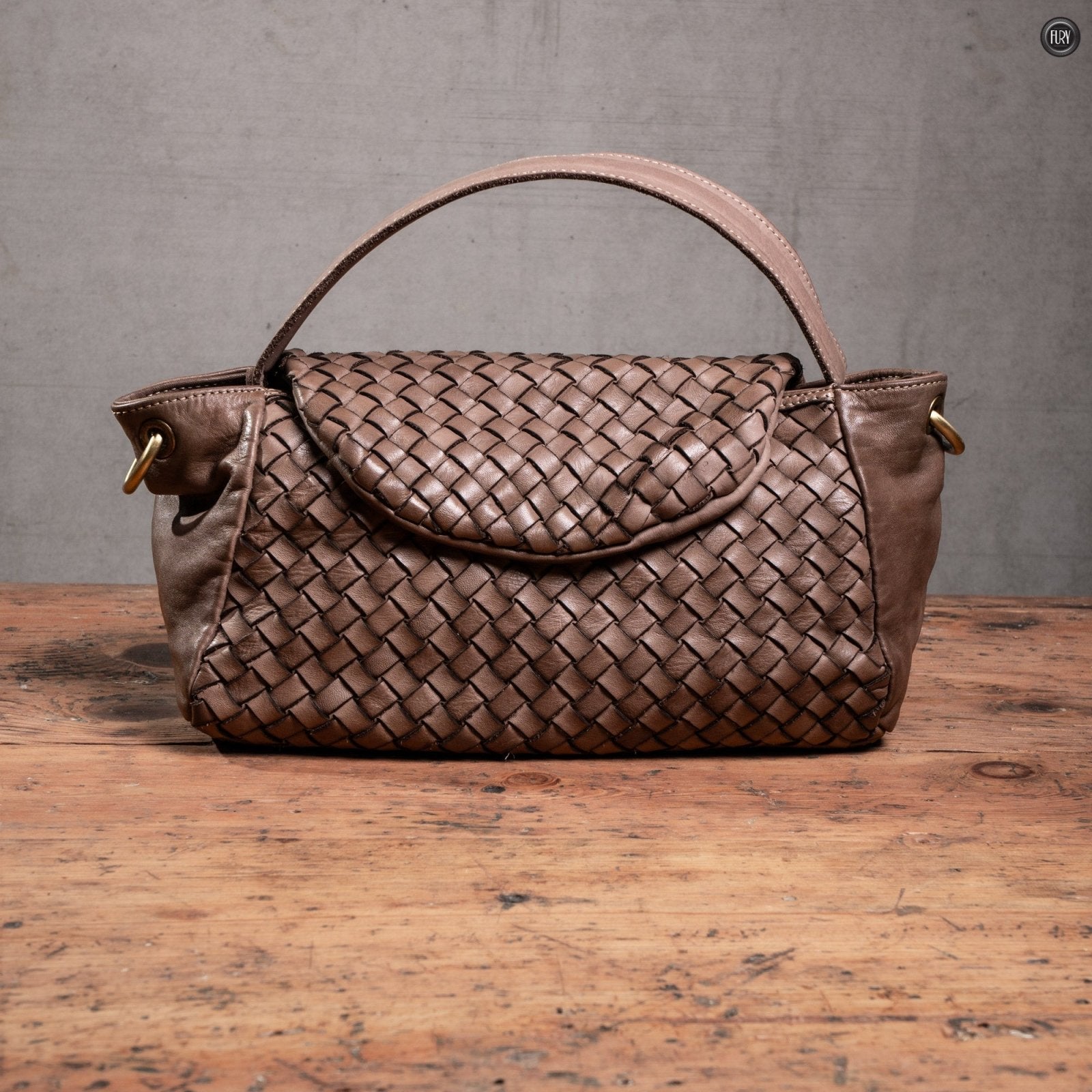 Borsetta Daria in pelle intrecciata - Fury