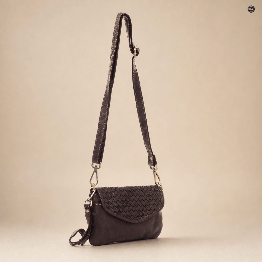 Pochette Tecla in pelle intrecciata - Fury