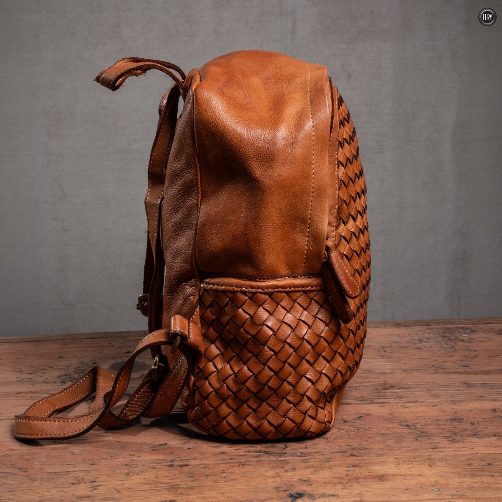 Zaino Arco in pelle intrecciata - Fury