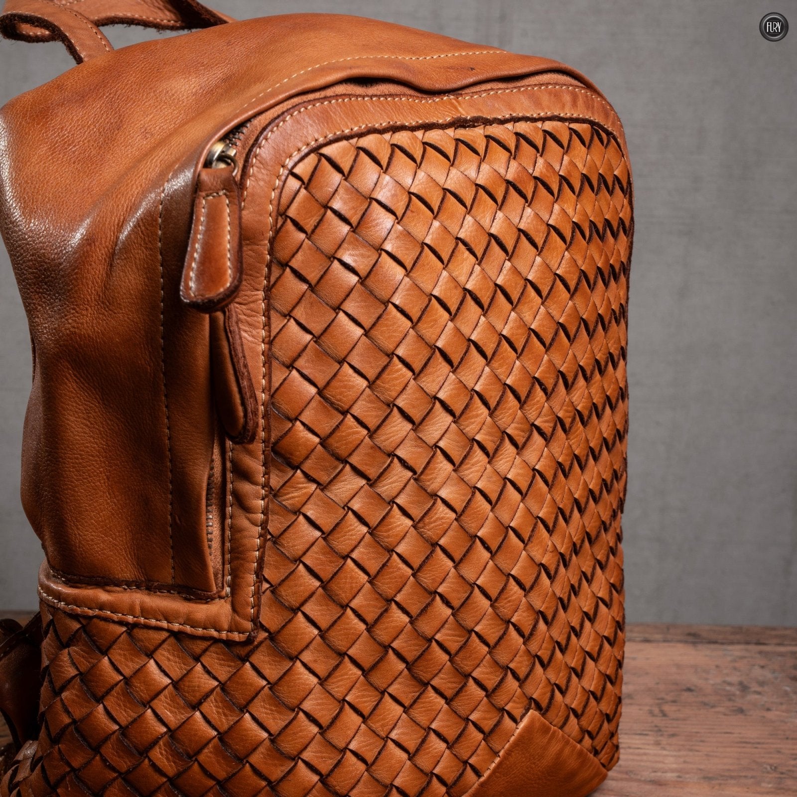 Zaino Arco in pelle intrecciata - Fury