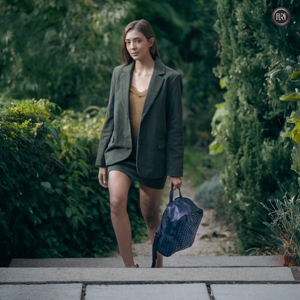 Zaino Arco in pelle intrecciata - Fury