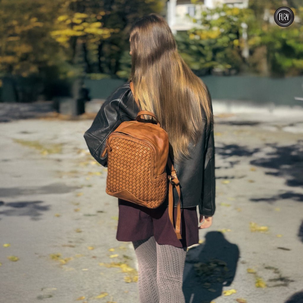 Zaino Arco in pelle intrecciata - Fury