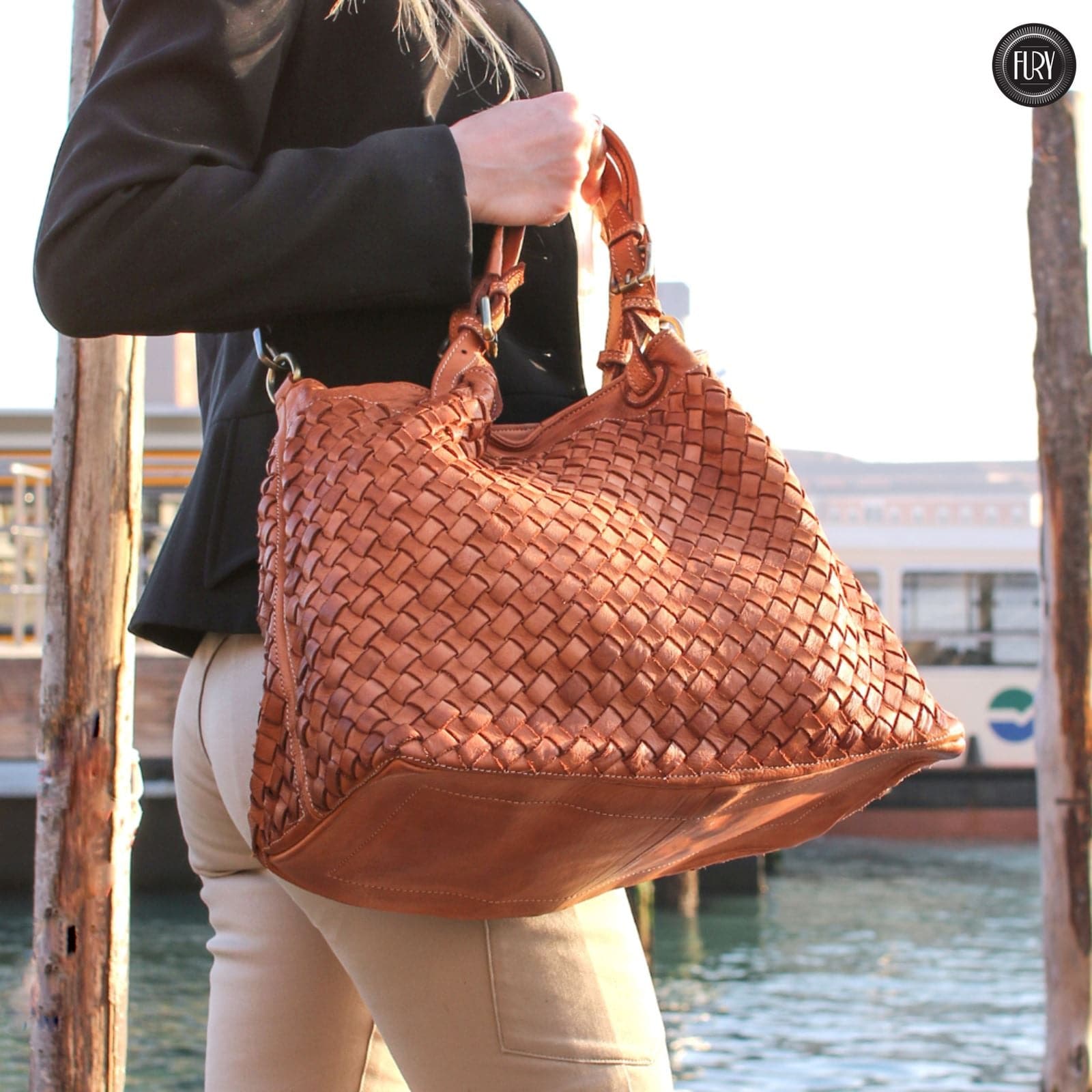 Borsa Caterina Maxi in pelle - Fury