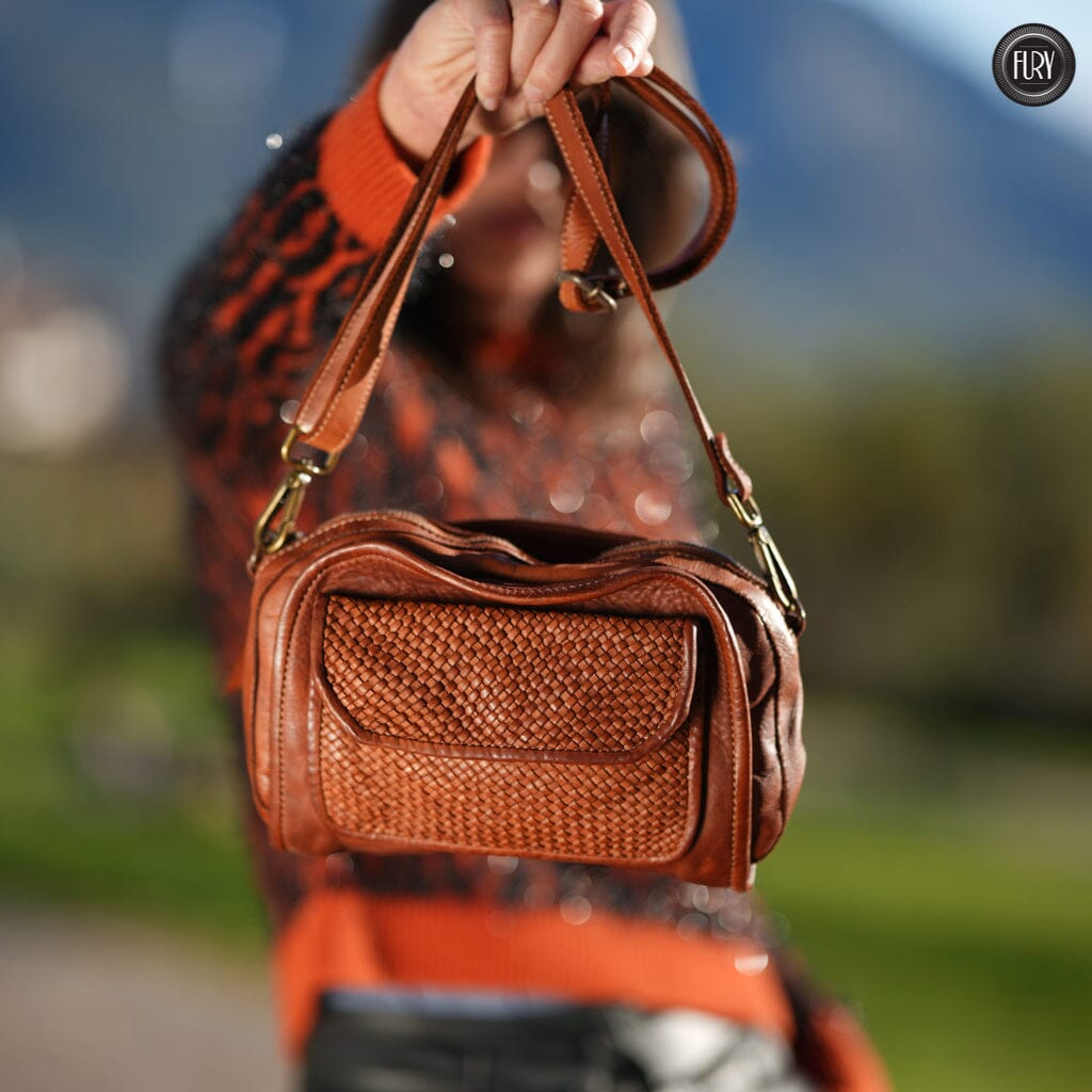 Borsetta Torino in pelle intrecciata - Fury