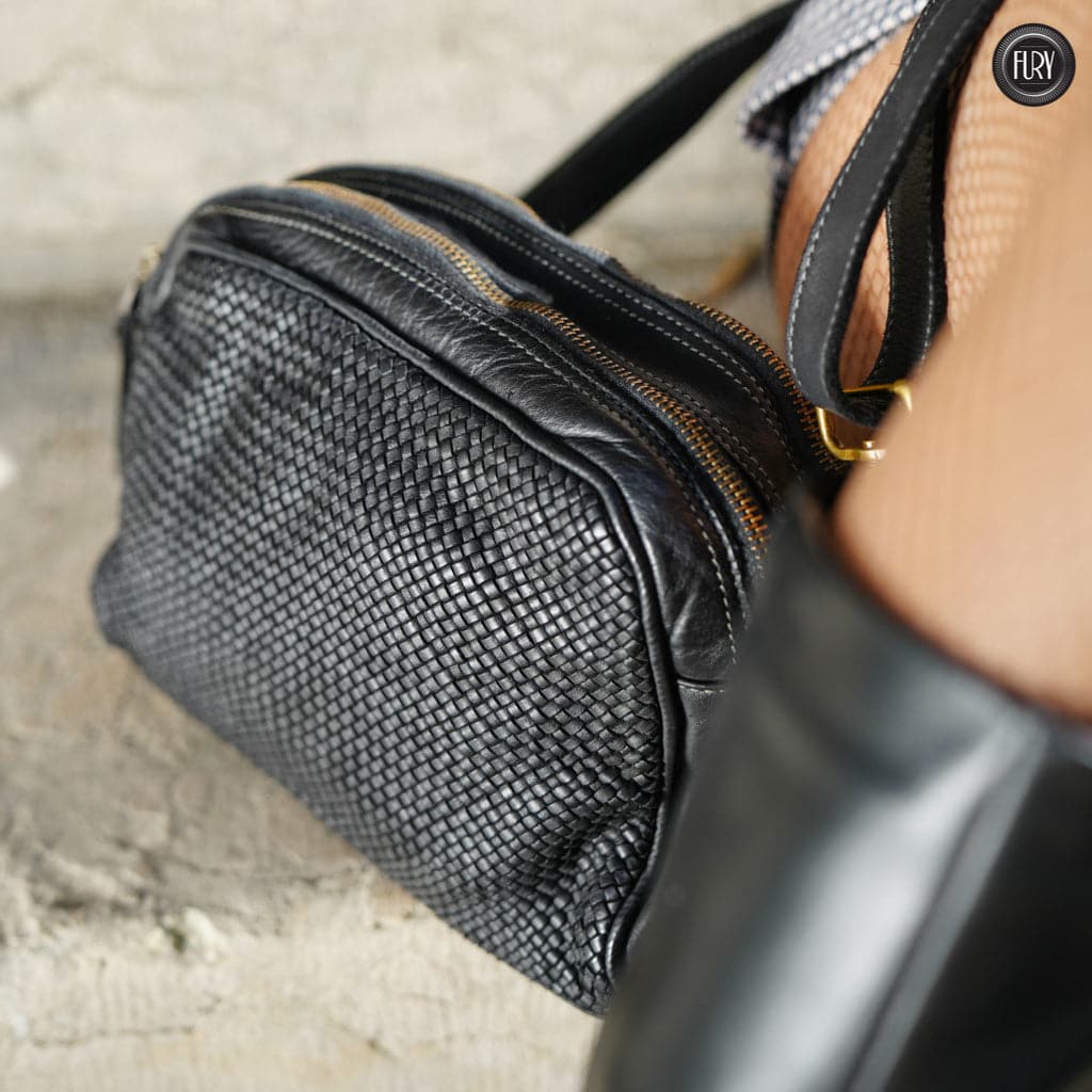 Pochette Isotta in pelle intrecciata - Fury