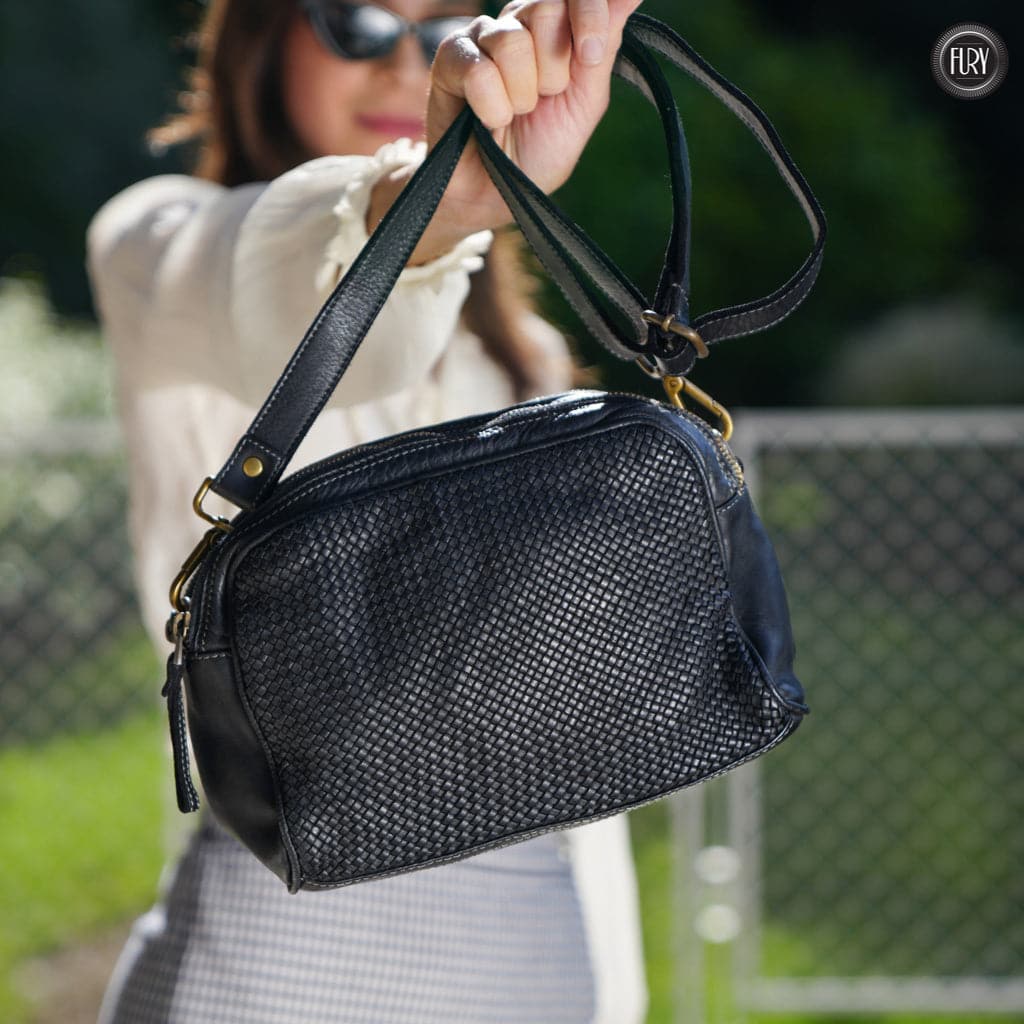Pochette Isotta in pelle intrecciata - Fury