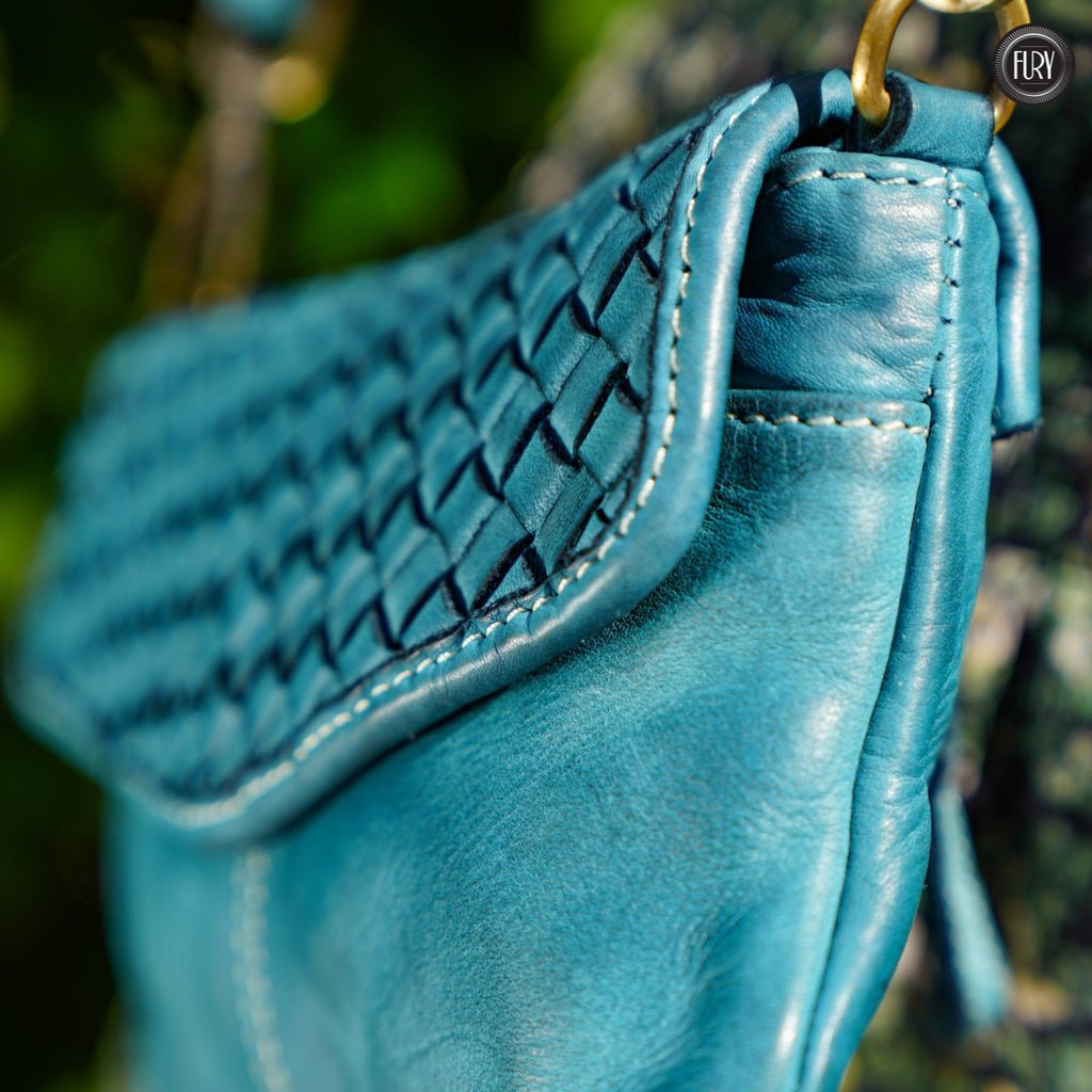 Pochette Tecla in pelle intrecciata - Fury
